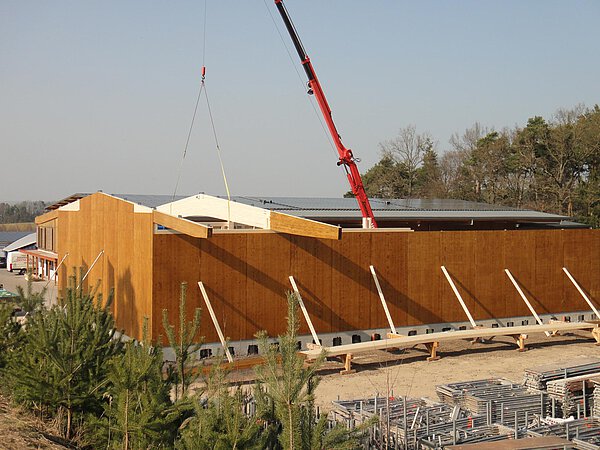Holzbauarbeiten am Standort Neustadt an der Aisch
