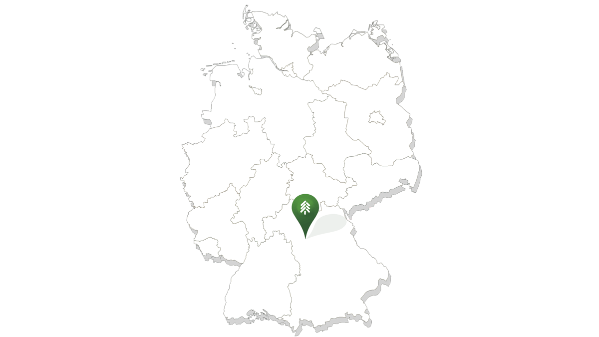 Karte mit Standort der Zimmerei Heinlein