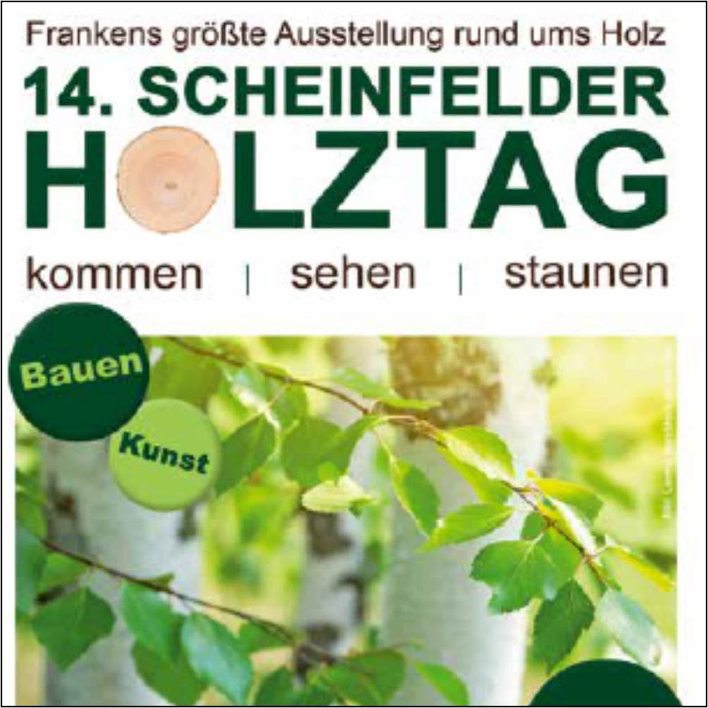 Flyer der 14. Scheinfelder Holztage